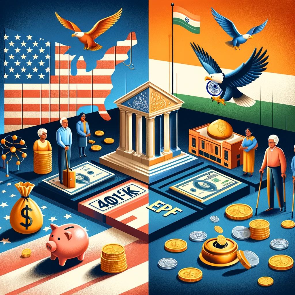 401k in the USA and EPF in India - Similarities and Differences